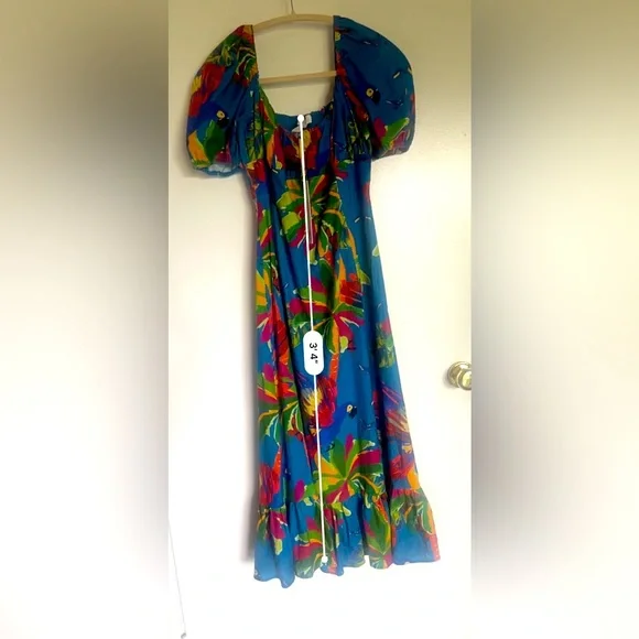 NWT House of Harlow 1960 Tropical Print Maxi Dress Size Small - Picture 6 of 10